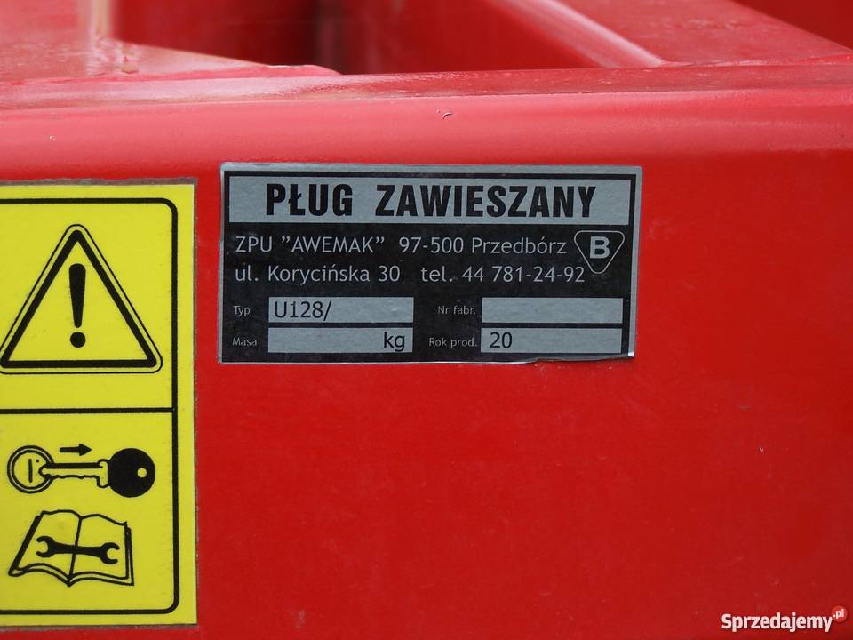 Pług 4 skibowy AWEMAK Ustrobna