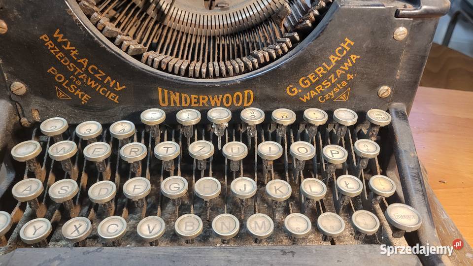 Przedwojenna maszyna do pisania Underwood No5 Warszawa