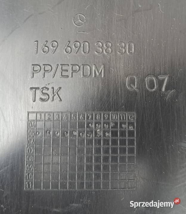 Nadkole przód prawe Mercedes AKlasa W169 osobowe Motoryzacja Mielęcin