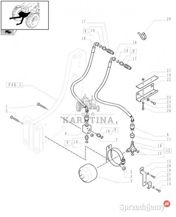 Holland T6010 Wąź giętki 127mm id x 4700mm l Jastrzębniki