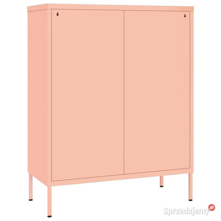 Szafka z szufladami różowa 80x35x1015 stalowa Warszawa