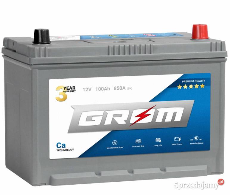 Akumulator GROM Premium 100Ah 850A Japan Prawy mazowieckie Siedlce