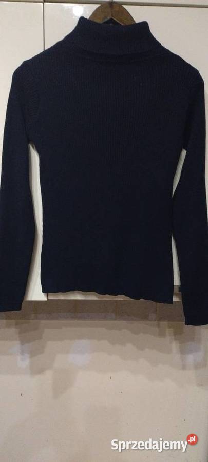 Golf w kolorze czarnym w prążki Paski Lublin