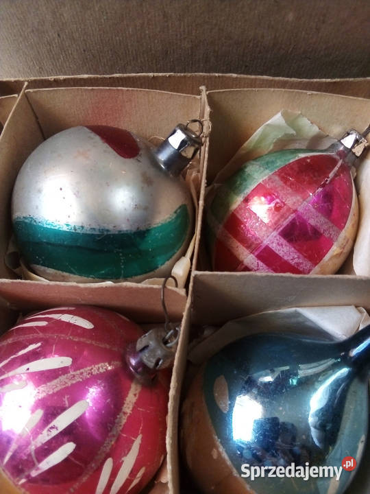 12 bombek starych bombek vintage PRL Boże Narodzenie Częstochowa