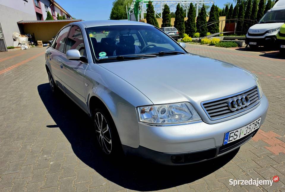 Audi A6 sedan 24 benzyna srebrny Ładny manualna 165KM Solec-Zdrój