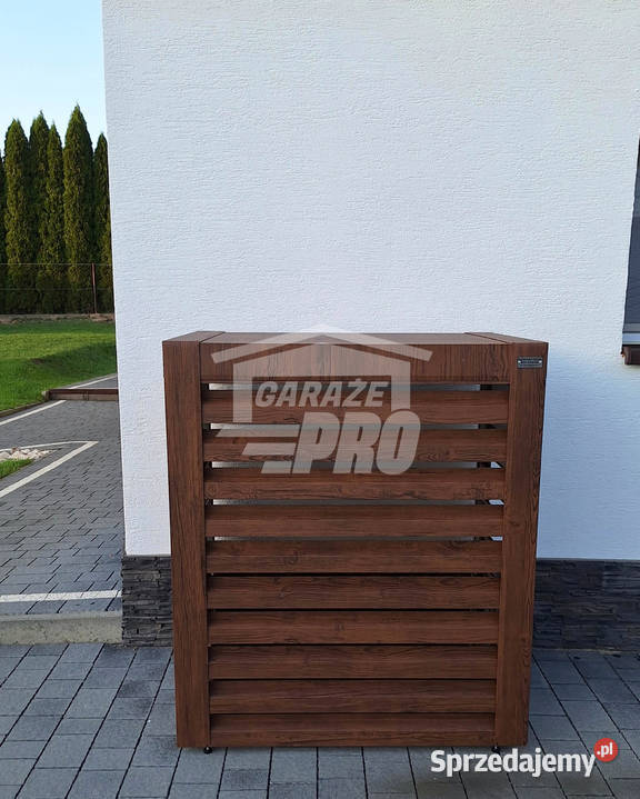 Osłona pompy ciepła 80x40x120 ciemny orzech mazowieckie Leszno