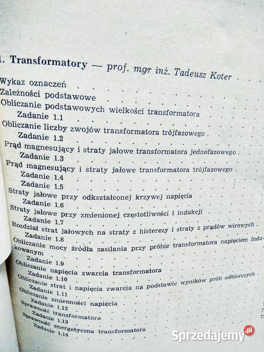 Maszyny elektryczne w zadaniach unikatowe mazowieckie Warszawa