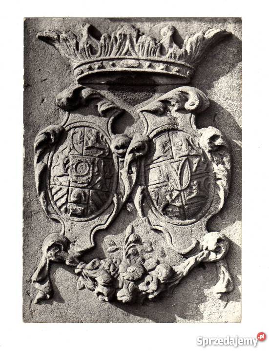 KŁODZKO HERBY NA MOŚCIE GOTYCKIM POCZTÓWKA świętokrzyskie Krynki