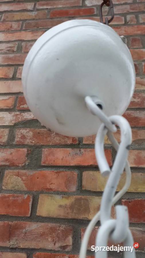 Żyrandol Industrialny loft Metalowy biały Lampa Gawroniec