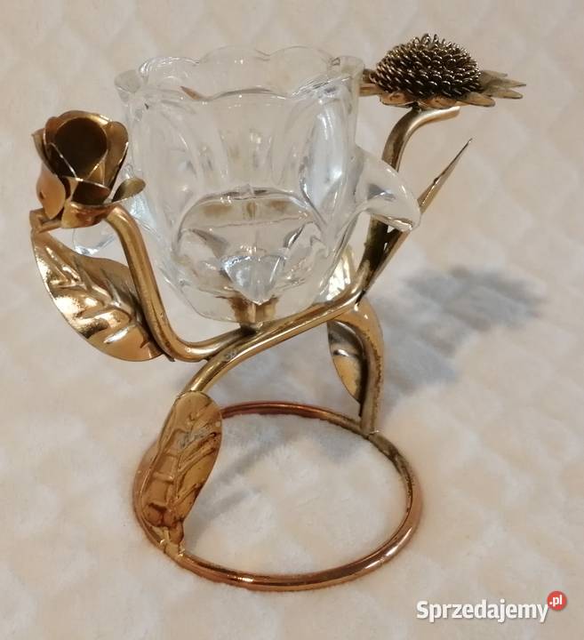 Świecznik motyw kwiaty róża Kolekcja Dekoracja Czeladź