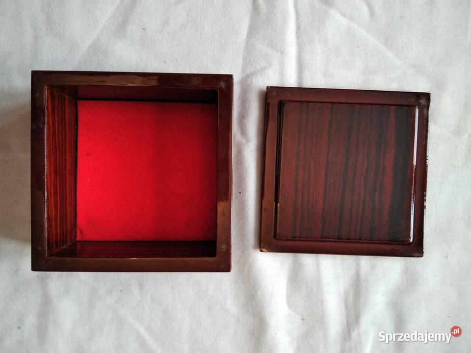 szkatułka na biżuterię egzotyczne drewno masa Pozostałe Gdańsk