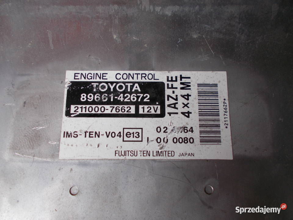 TOYOTA RAV4 20 16V komputer sterownik silnika Zamość
