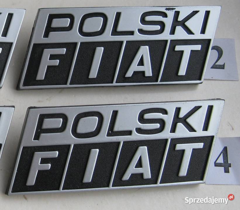 Emblemat logo znaczek POLSKI FIAT NOWY ORYGINAŁ osobowe Dąbrowa Górnicza