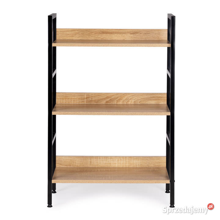 Regał drewniany nowoczesny metalowa rama LOFT 3 Regały opolskie Smogorzów