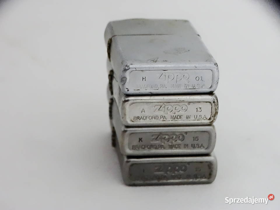 Zapalniczki benzynowe Zippo używane x 4 Biłgoraj