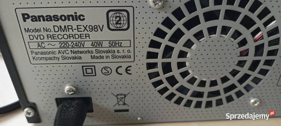 Panasonic dmr ex 98v DVD Recorder Sędziszów