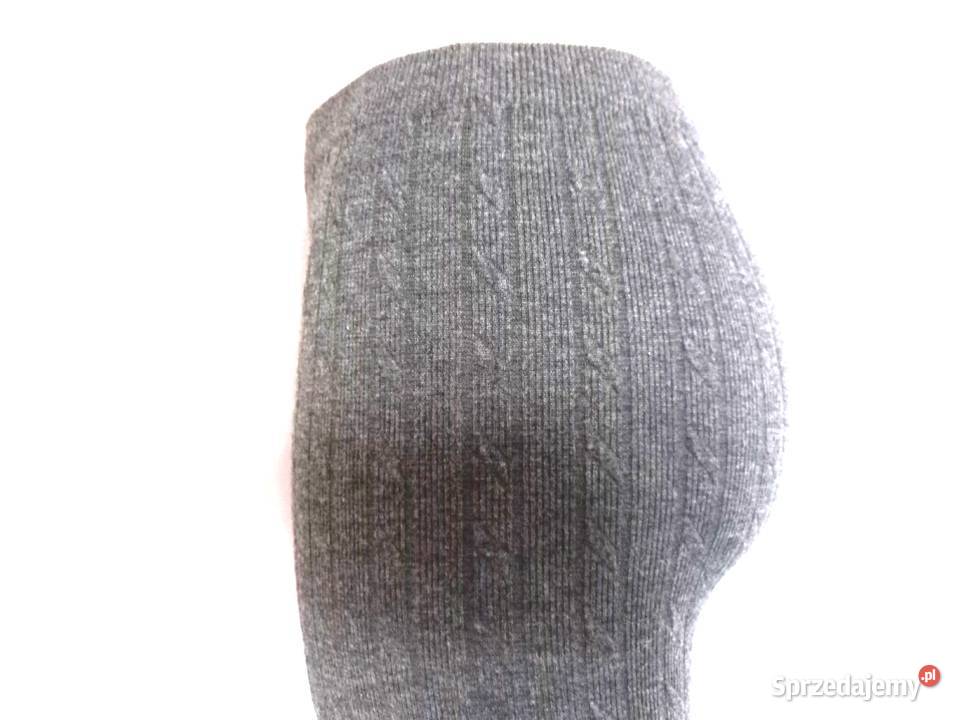 LEGGINSY szare RAJTUZY r 4042 Dzianina stan