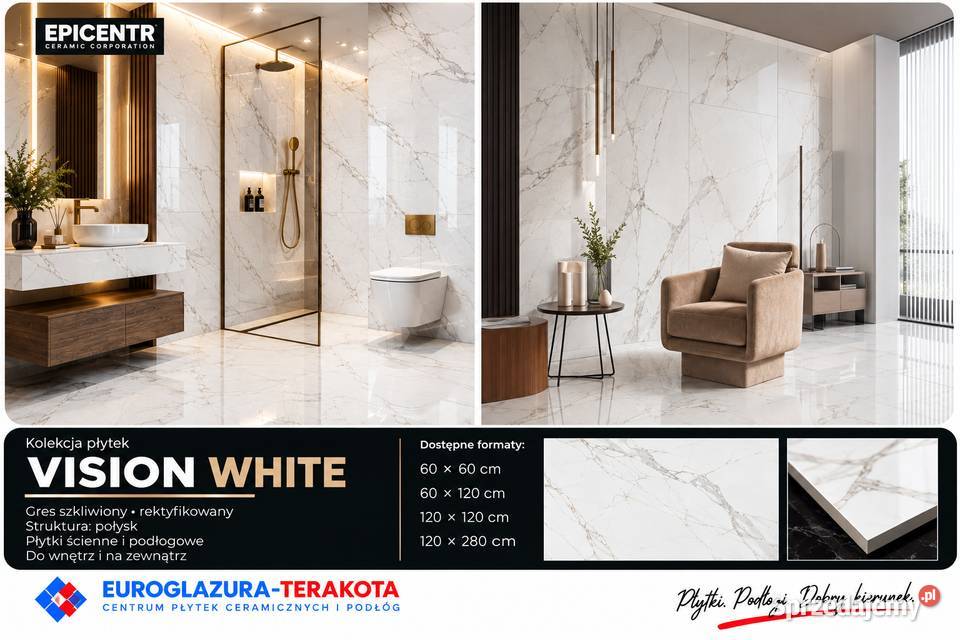 gres 60120 wision white rektyfikowany poler gat1 Gorzów Wielkopolski sprzedam