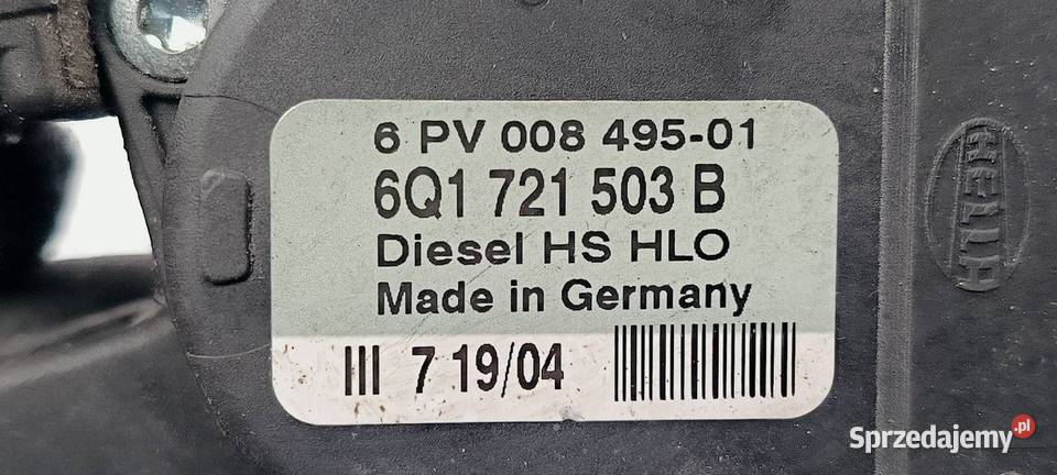 PEDAŁ SKODA OCTAVIA I LIFT 6Q1721503B Lipno