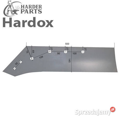 Lemiesz 18 HARDOX 173801L do pługa GREGOIRE nieuszkodzony Suwałki
