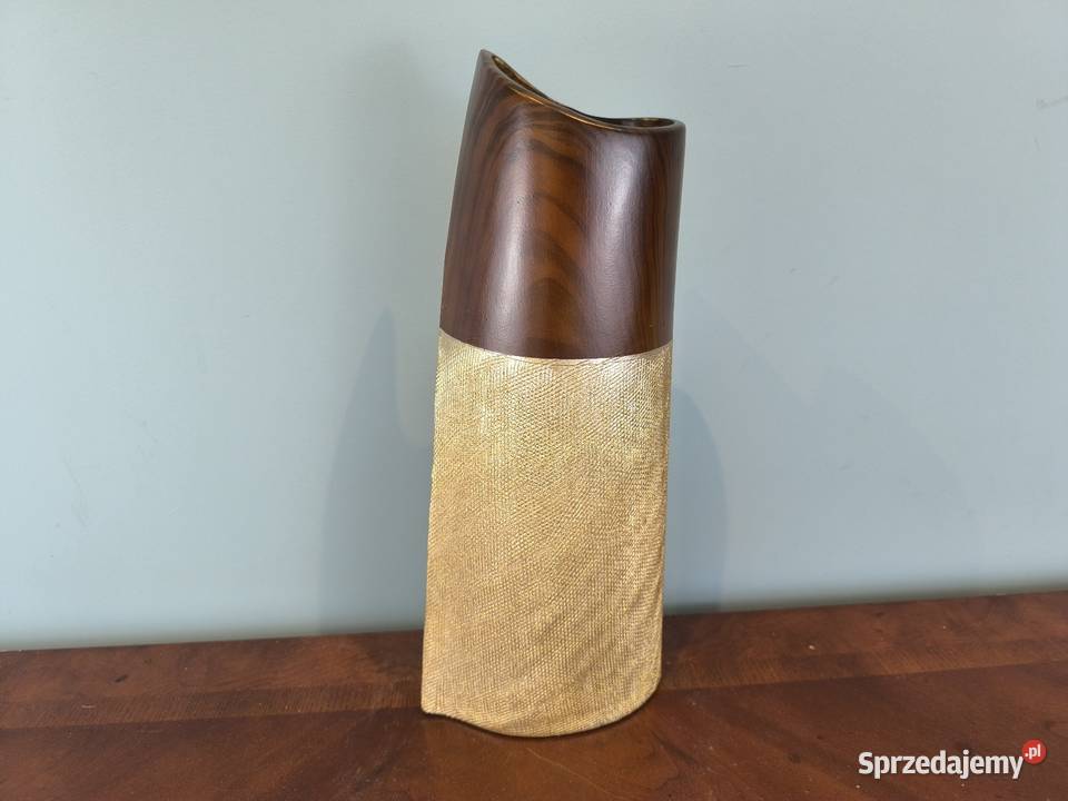 Piękny unikalny wazon ceramiczny zdobiony Łódź