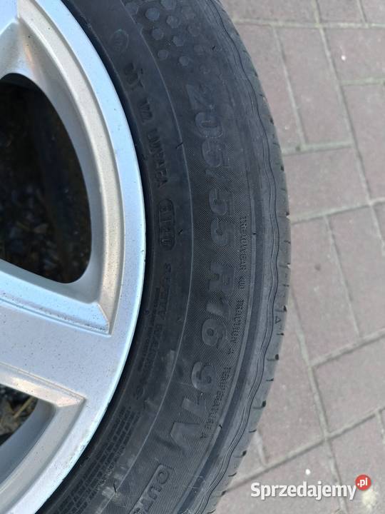 Alufelgi 5x112 r16 z oponami KUMHO 20555 r16 świętokrzyskie Iwaniska sprzedam