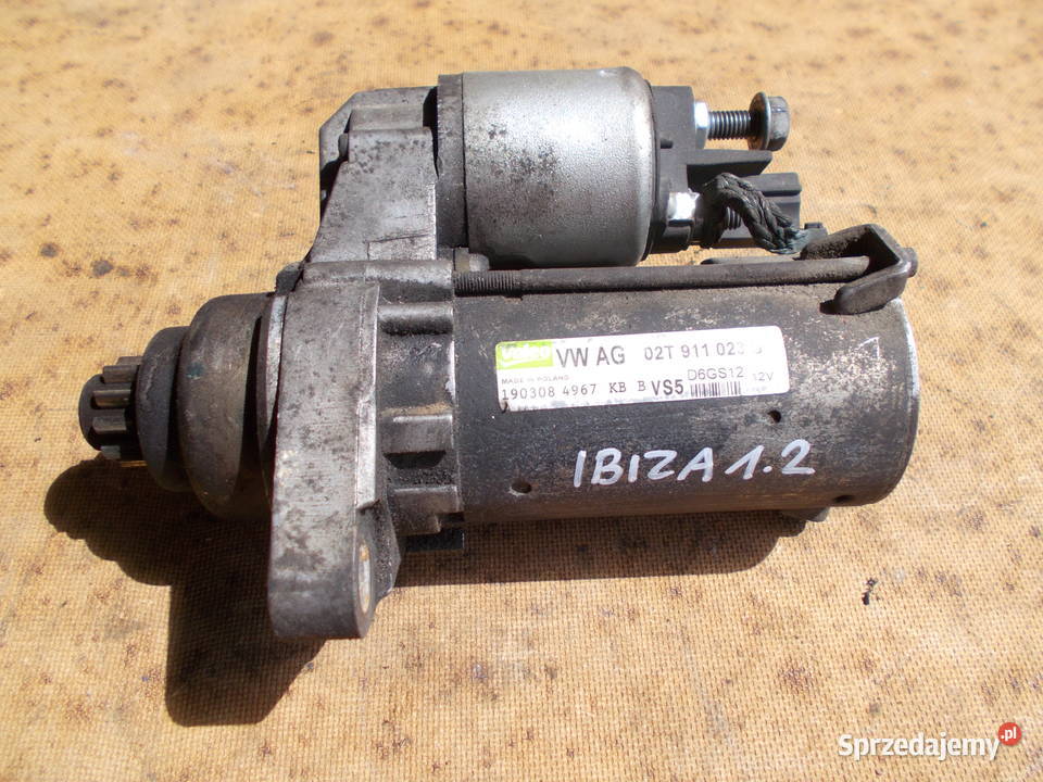 seat IBIZA 12 08r rozrusznik 02T911023S D6GS12 lubelskie Zamość sprzedam