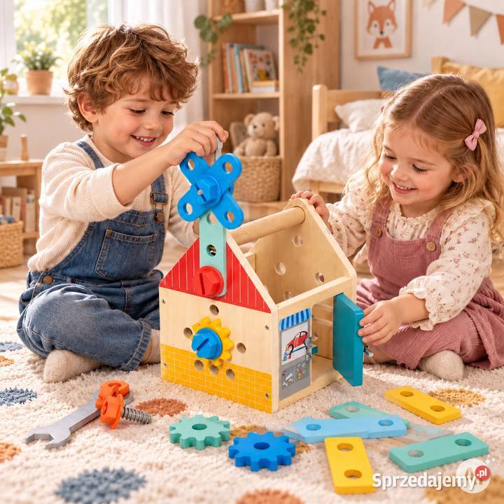 Drewniany zestaw majsterkowicza ECOTOYS 32