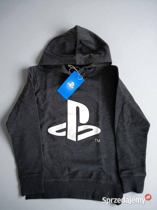 Nowa oryginalna bluza PlayStation chłopiec szara