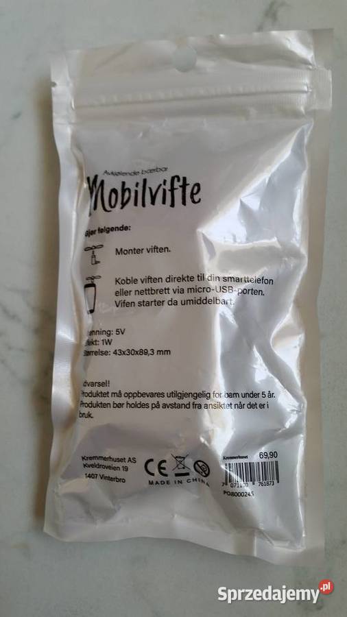 Wiatraczek wentylator do iPhonesmartfon Puławy