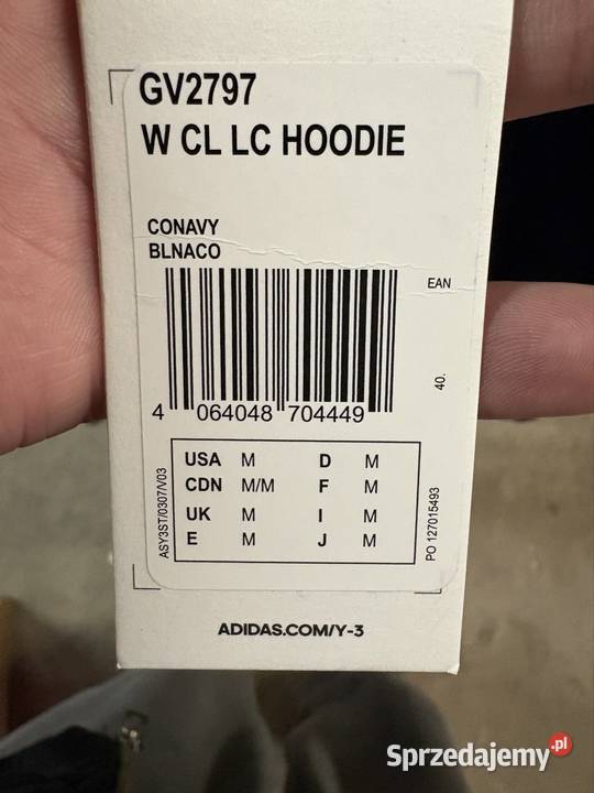 Y3 CL LC HOODIE Warszawa sprzedam