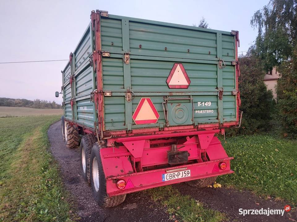 Przyczepa wywrotka tandem Praestbro T 149 kujawsko-pomorskie Jabłonowo Pomorskie