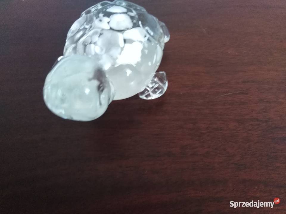 Szklana figurka żółw Miejsce Piastowe