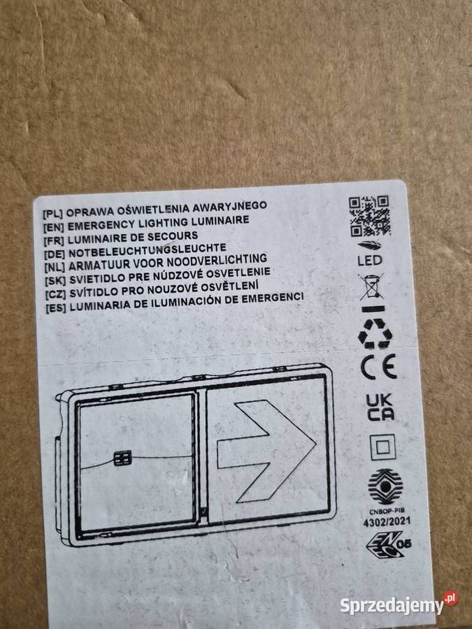 2 x Lampa Awaryjna LED TMONTEC S20 M1X IP65 3h Kórnik