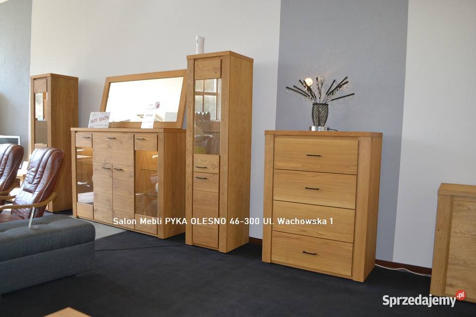 Komoda 140 Dębowa z Widocznymi SĘKAMI LOFT Meble