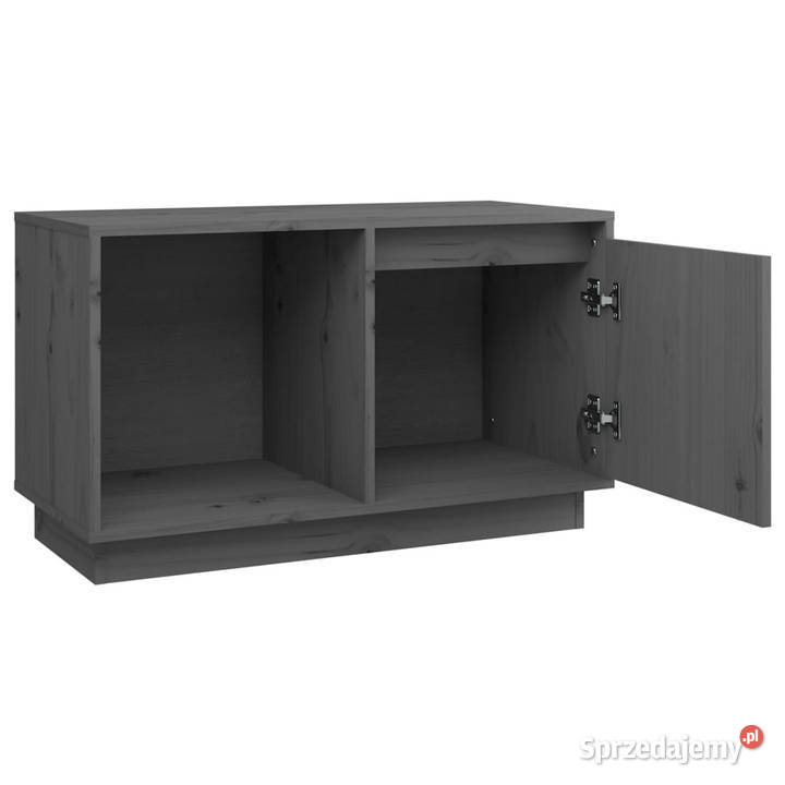 Szafka pod telewizor szara 74x35x44 lite drewno Warszawa
