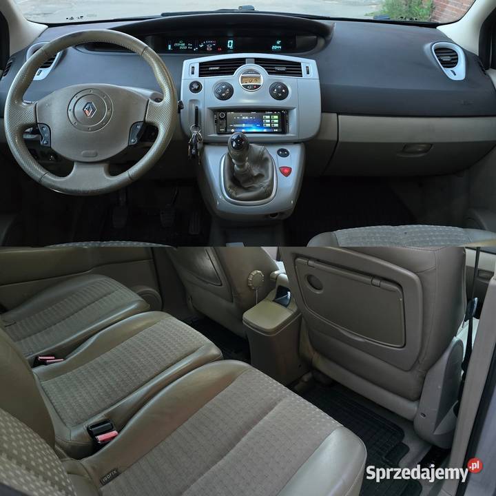 Renault Scenic II 20 benzynalpg szary wielkopolskie Gniezno