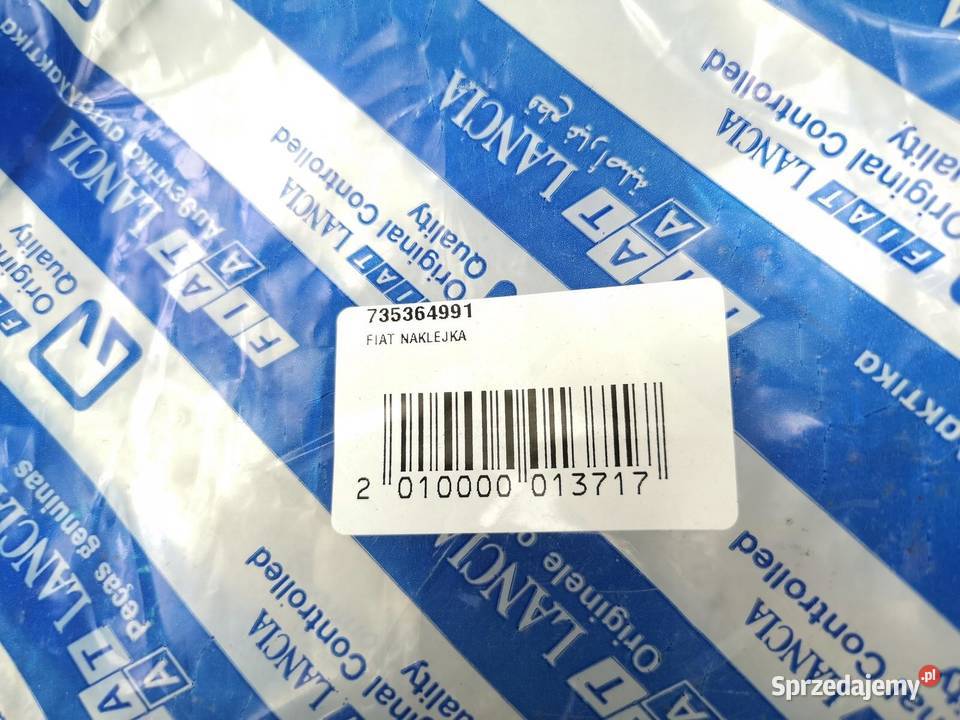 NAKLEJKA DRZWI PRAWYCH SŁUPKA FIAT IDEA 20032008