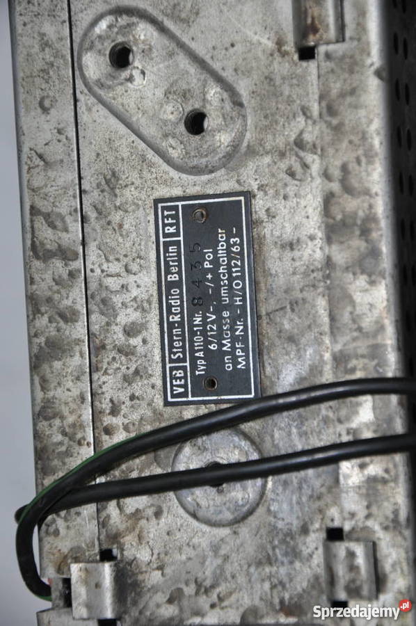 Radio VEB Stern Berlin RFT Typ A1101 Trabant Katowice