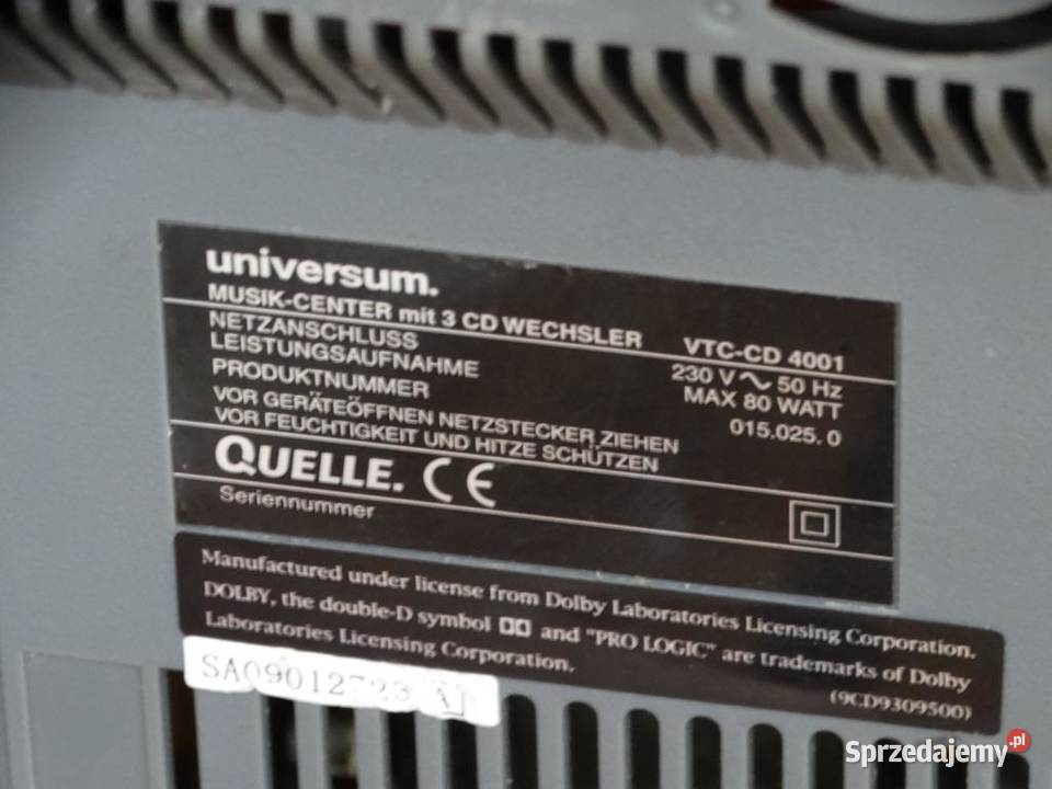 Wieża Universum mocna AUX RDS WYSYŁKA Elektronika Jasło sprzedam