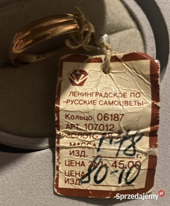 Obrączki Vintage z prawdziwego złota Miedziany Zegarki i Biżuteria Gdańsk sprzedam