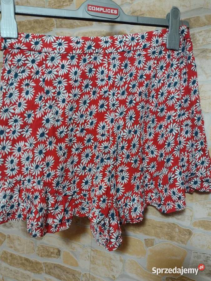 Moda Krótkie spodnie Spódnico-spodenki Zara Basic Sp\u00f3dnico-spodenki czerwony W stylu casual 