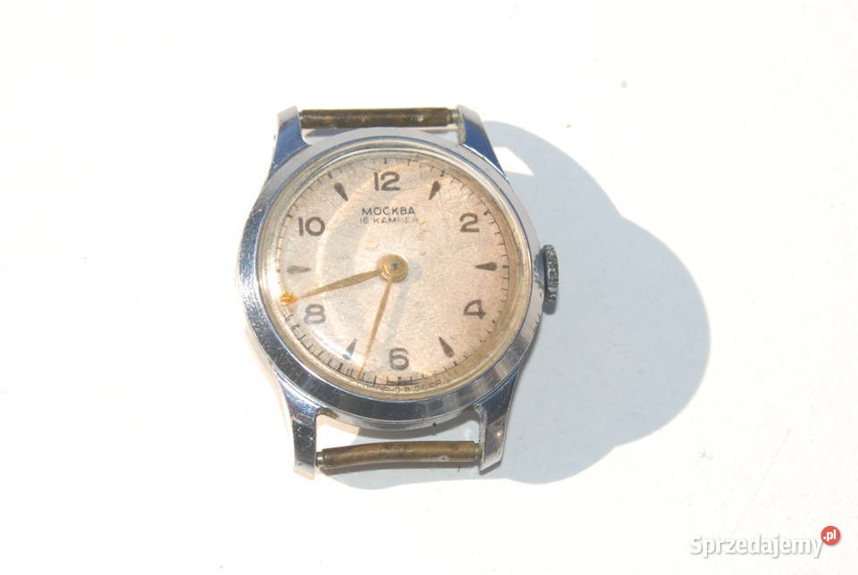Stary Radziecki zegarek Moskwa 16 kamieni antyk Antyki, Sztuka, Kolekcje Cieszyn