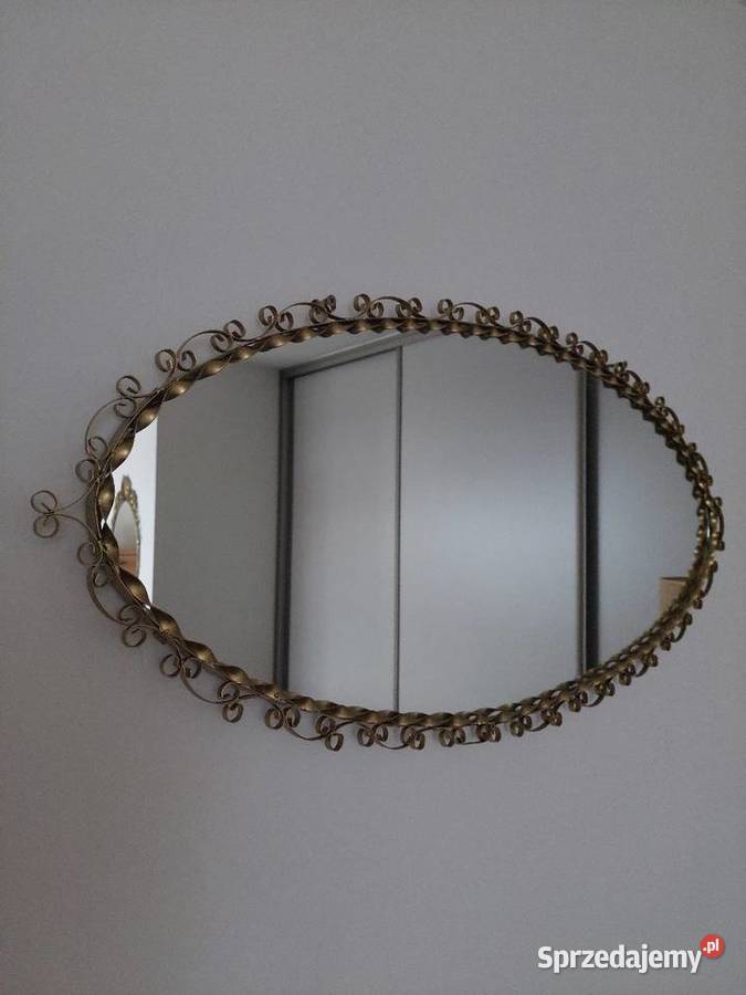 Lustro Metaloplastyka Vintage Mirosławiec