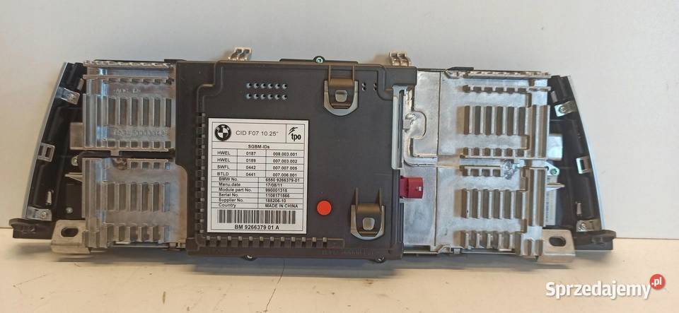 BMW F07 GT EKRAN WYŚWIETLACZ 9266379 dolnośląskie sprzedam