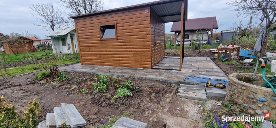 Drewnopodobny Garaż Blaszany Złoty Dąb Garaże Wschowa