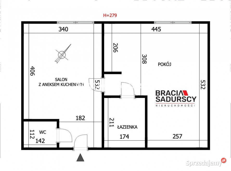 Ogłoszenie mieszkanie 4197m2 2pokojowe Kraków 41.97m2 sprzedam