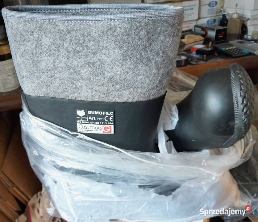 Buty gumowofilcowe bezpieczne z podnoskiem Pozostałe sprzedam