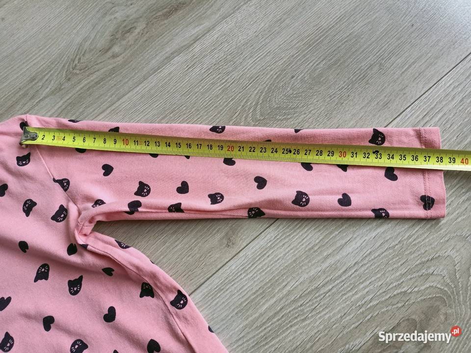 Bluzka koszulka dziewczęca na długi rękaw różowa Płock sprzedam