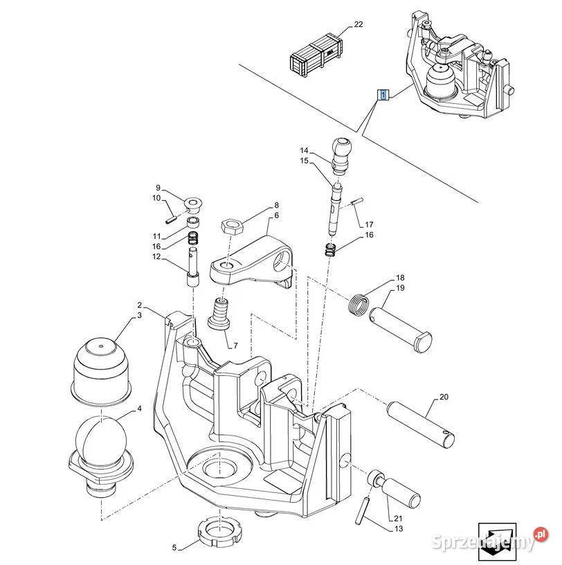 Zaczep transportowy kulowy Case Holland Steyr System zaczepowy Białystok